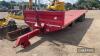 Port Equip 32ft Flat Deck Twin Axle Trailer c/w floatation wheels & tyres