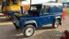 2004 LAND ROVER Defender 90 2495cc TD5 Reg. No. DA54 OJV Chassis No. SALLDVA575A689524 Owned by the vendor since 2006 and reported to be showing 102,000 miles. The vendor states that the Land Rover carries a current MOT until December 2022 and reported to - 4