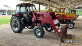 c.1985 CASE IH 1594 diesel TRACTOR Serial No. 11218728 Fitted with front loader, Hydrashift and 12-speed transmission