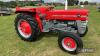 MASSEY FERGUSON 135 3cylinder diesel TRACTOR Reg No NDV 474F .The vendor reports this stunning tractor, that has received an engine rebuild from top to bottom, with all genuine Perkins parts. The front axle has been fully re-pinned and bushed with long pi