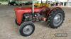 1962 MASSEY FERGUSON 35X Multi-Power 3cylinder diesel TRACTOR Serial No. SNMYW302910 Reported to start and run well, with fully working Multi-Power and hydraulics, but will require some cosmetic refurbishment. Vendor states, that the tractor comes with a - 3