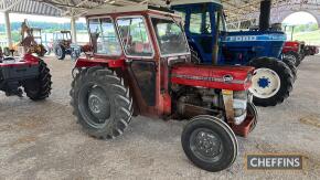 1978 MASSEY FERGUSON 135 3cylinder diesel TRACTOR Reg. No. WYG 209S Serial No. 471734 A one owner from new tractor, fitted with Duncan cab and showing just 2,389 hours