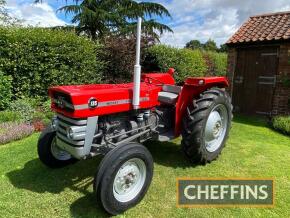 1968 MASSEY FERGUSON 135 3cylinder diesel TRACTOR Reg. No. PKH 238F Serial No. 8983689 Owned and used by the vendor for some 18 years and has recently been subject to a full restoration including rebuilt engine, new clutch, gauges, tyres etc. The tractor 