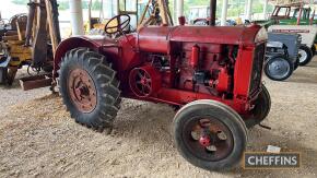 McCORMICK-DEERING W30 4cylinder petrol/paraffin TRACTOR Reported to be running and fitted with pneumatic tyres