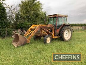 1978 INTERNATIONAL HARVESTER 574 4cylinder diesel TRACTOR Reg. No. HDN 758S Serial No. 116676 Fitted with McConnel Foreloda loader and bucket. Vendor states, that new tyres and alternator recently fitted