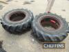 Pr. Goodyear 13.6R28 Stocks dual wheels and tyres with clamps