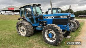 1992 FORD 8730 Powershift 6cylinder diesel TRACTOR Reg. No. K929 EBH Serial No. A931016 Fitted with Super Q cab and drawbar and showing 6,632 hours