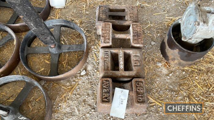 4no. 4stone plough weights