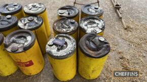 6no. small fuel cans