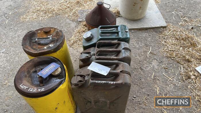 3no. Jerry cans and spares