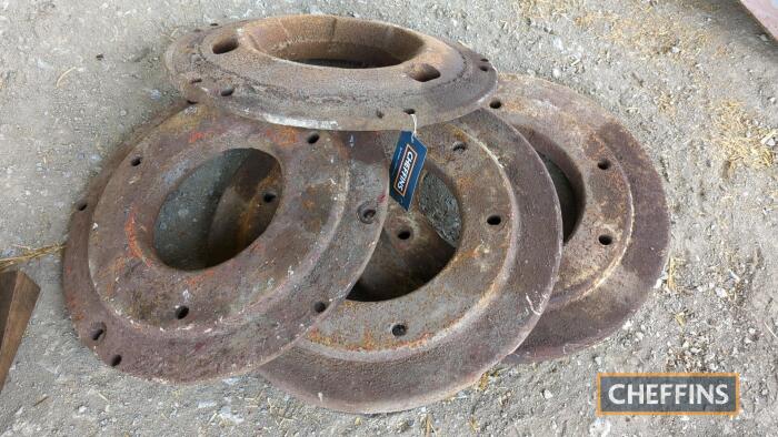 Fordson E1A rear wheel weights (2no. starters and 2no. outers)