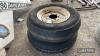 Pr. 7.50x16 front wheels and tyres