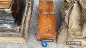 2no. vintage wooden boxes