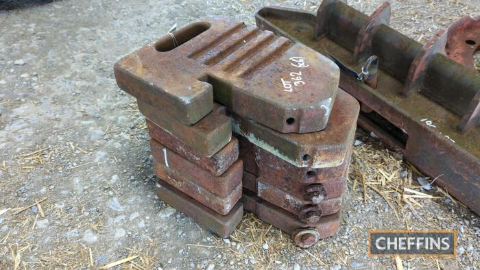 6no. Massey Ferguson 100 Series front weights