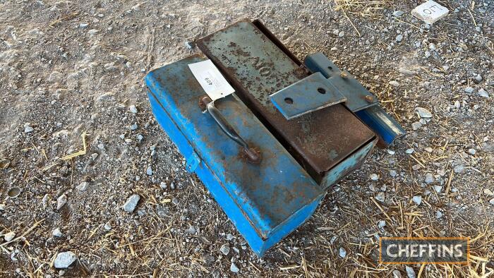 Side toolbox and bracket for a Ford 1000 to 10 Series