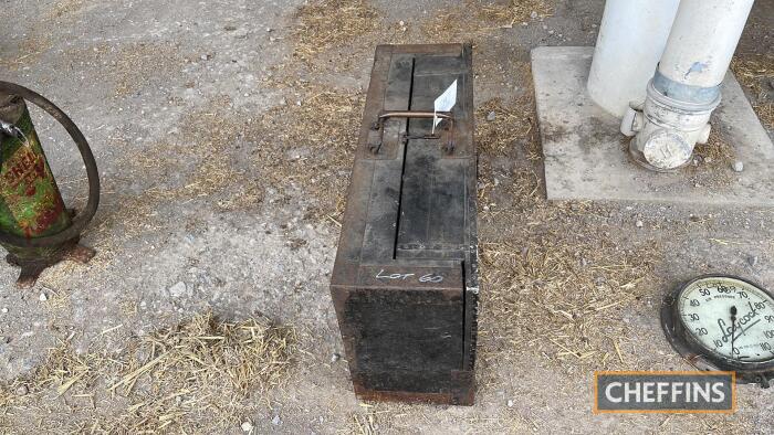 Carpenters' toolbox, together with tools and various boxes of screws etc.