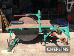 PTO driven saw bench