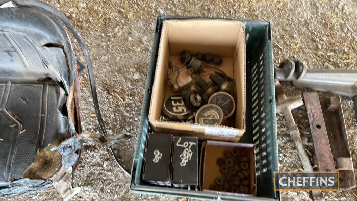 Box of assorted Massey Ferguson 135 parts