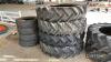 4no. 13.6x36 tyres - 2