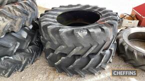 2no. 14.9x28 tyres