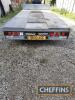 2013 Ifor Williams flatbed trailer Mode 2013 Ifor Williams flatbed trailer Model No. LM14693 Serial No. 5095189 14ft x 6ft6ins tri-axle trailer with headboard and 8ft alloy ramps. One owner from new. - 4