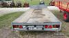 2013 Ifor Williams flatbed trailer Mode 2013 Ifor Williams flatbed trailer Model No. LM14693 Serial No. 5095189 14ft x 6ft6ins tri-axle trailer with headboard and 8ft alloy ramps. One owner from new. - 9