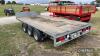 2013 Ifor Williams flatbed trailer Mode 2013 Ifor Williams flatbed trailer Model No. LM14693 Serial No. 5095189 14ft x 6ft6ins tri-axle trailer with headboard and 8ft alloy ramps. One owner from new. - 12