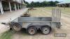 Ifor Williams twin axle trailer, 10ft x 5ft, together with tailgate ramp and hand winch - 10