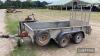 Ifor Williams twin axle trailer, 10ft x 5ft, together with tailgate ramp and hand winch - 11