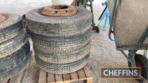 4no. Lorry wheels & tyres