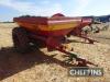 1981 Bamlett Bredal trailed lime/fertiliser spreader On 16.9R30 wheels and tyres Serial No. 1558