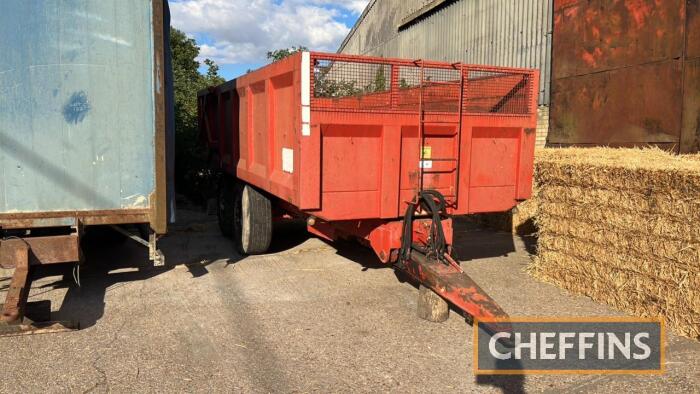 1994 Ken Wootton 10tonne tandem axle steel monocoque tipping trailer, fitted with hydraulic tailgate on 385/65R22.5 wheels and tyres Serial No. 10.4472