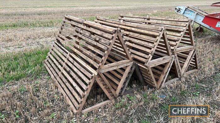 10no. triangular wooden aeration sections