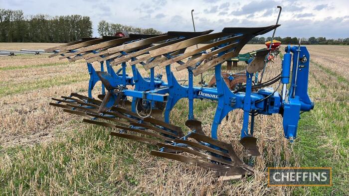 2010 Rabe Raven 1500 mounted reversible 5-furrow (4+1) plough with slatted mouldboards and furrow press arm Serial No. 106273/2