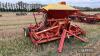 Lely 300-35 mounted power harrow with packer roller and mounted Lely Combi-Pneumatic drill with bout markers and following tines, 3m