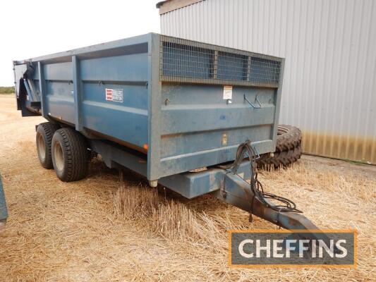 1993 AS Marston FF-12 12tonne tandem axle steel monocoque trailer with hydraulic tailgate on 16.0/70-20 wheels and tyres Serial No. 201766