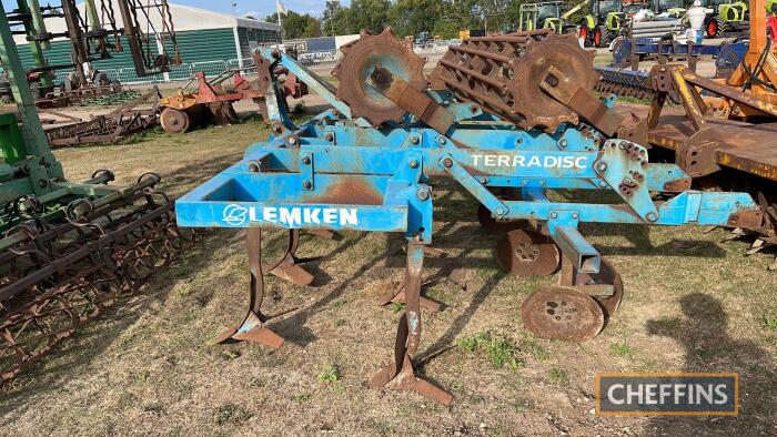 Lemken Terradisc Cultivator c/w 2no. row of legs, discs, crumbler roller