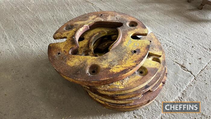 6no. John Deere rear wheel weights