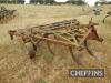 Vicon Jumbo Buster mounted 12leg cultivator with metal depth wheels