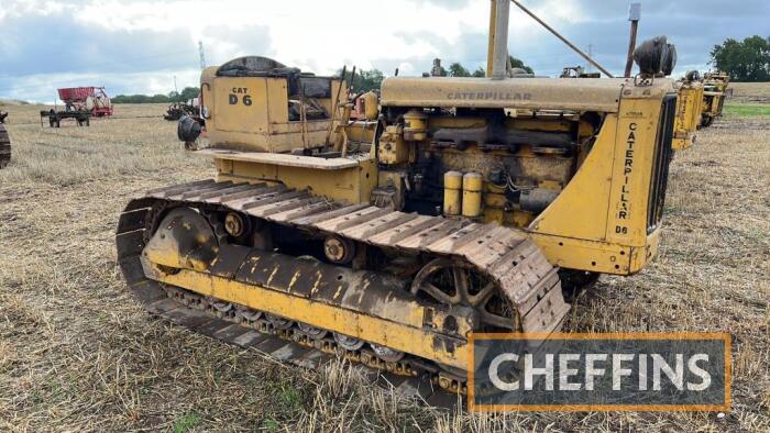 1949 CATERPILLAR D6 diesel CRAWLER TRACTOR Fitted with original plough lights and Donkey electric start Serial No. 9U3148SP