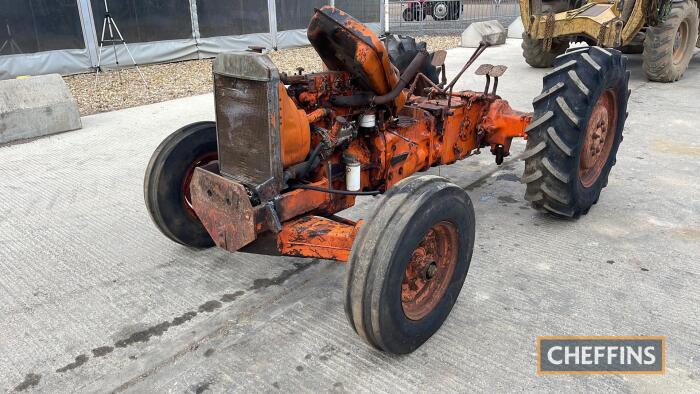 Massey Ferguson Tractor Unit c/w square axle for spares, 320/85 R24 & 7.50-16 rear & front wheels and tyres Ser. No. Z165612