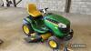 John Deere X165 petrol ride-on lawnmower Hours: 196