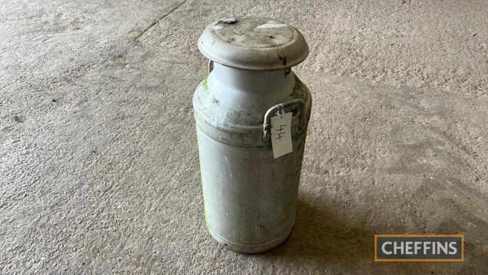 Aluminium milk churn