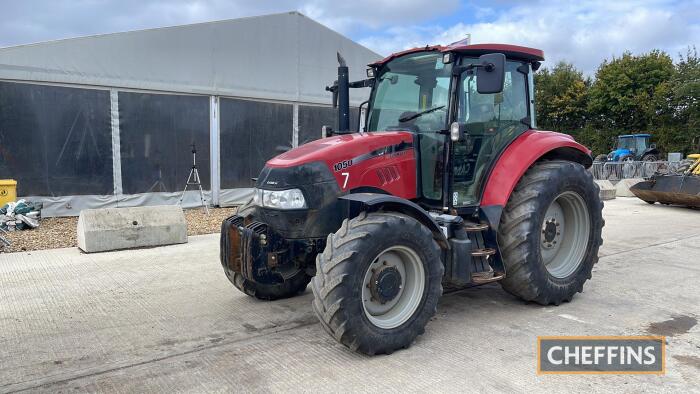 2015 Case Farmall 105U Tractor Ex Jersey Veg farm. V5 applied for at DVLA Jersey Reg. No. J21649 Ser. No. ZFJE11233