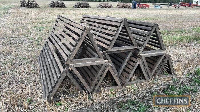 10no. triangular wooden aeration sections