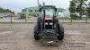 1996 MASSEY FERGUSON 372 diesel 4wd TRACTOR Fitted with low profile cab, Trima Professional parallel lift loader and joystick control c/w work lights, beacon and rear wiper. Showing 1,933 hours - 2