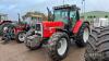 1989 MASSEY FERGUSON 6180 Dynashift 6cylinder diesel TRACTOR A 32speed example c/w manual reverser, front fenders, 3spools, air con, front weights and rear wiper. Showing 3,812 hours - 3