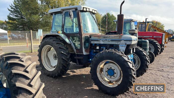 1989 FORD 7810 'Silver Jubilee' 6cylinder diesel TRACTOR Reg. No. G996 WKK Serial No. BC32035 Stated to be a genuine ex-farm tractor. HPI checks show an active registration but no V5 is available