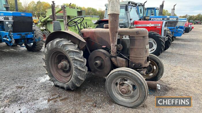 1946 FIELD MARSHALL Series I single cylinder diesel TRACTOR Reg. No. EVE 131 Serial No. 2194 Reported by the vendor to be in running order with with working PTO and winch. Winch strakes and counterweight fitted in front cowl. Brass fuel and oil caps fi