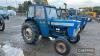 1967 FORD 3000 Pre-Force 3cylinder diesel TRACTOR Reg. No. LVF 753E Serial No. B836680 Fitted with cab, new tyres and reported to be in good condition